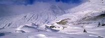 Snowcapped mountain in a polar landscape, Simplon pass, Switzerland von Panoramic Images