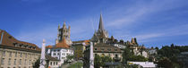 Buildings in a city, Lausanne, Switzerland von Panoramic Images