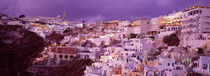 High angle view of buildings in a city, Santorini, Cyclades Islands, Greece by Panoramic Images