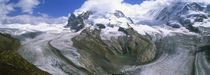 Mountain covered with snow, Gornergrat, Pennine Alps, Valais Canton, Switzerland von Panoramic Images