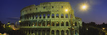 Ancient Building Lit Up At Night, Coliseum, Rome, Italy von Panoramic Images