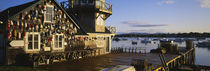 Building at the waterfront, Fishing Village, Mount Desert Island, Maine, USA von Panoramic Images