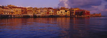 Buildings at the waterfront, Chania, Chania Prefecture, Crete, Greece by Panoramic Images