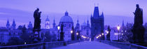 Statues along a bridge, Charles Bridge, Prague, Czech Republic von Panoramic Images