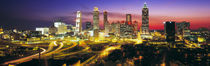 Skyline, Evening, Dusk, Illuminated, Atlanta, Georgia, USA, by Panoramic Images