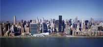 Buildings on the waterfront, Manhattan, New York City, New York State, USA by Panoramic Images