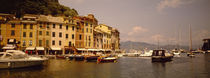 Boats in a canal, Portofino, Italy by Panoramic Images