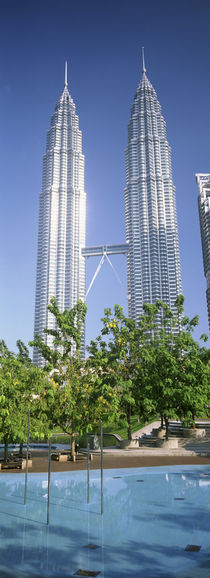Malaysia, Kuala Lumpur, View of Petronas Twin Towers by Panoramic Images
