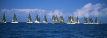 Farr 40's race during Key West Race Week, Key West Florida,2000 by Panoramic Images