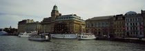 Boats in the sea, Nybrokajen, Stockholm, Sweden by Panoramic Images