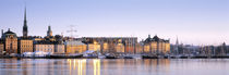 Buildings on the waterfront, Old Town, Stockholm, Sweden von Panoramic Images