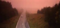 High angle view of a car on a road, Baden-Württemberg, Germany von Panoramic Images