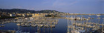 High Angle View Of Boats Docked At Harbor, Cannes, France von Panoramic Images