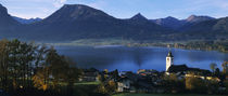 Village at the lakeside, Wolfgangsee, Salzkammergut, Austria von Panoramic Images