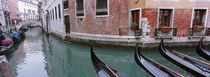 Gondolas in a canal, Grand Canal, Venice, Italy by Panoramic Images