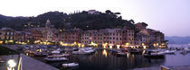 Boats at a harbor, Portofino, Genoa, Liguria, Italy by Panoramic Images