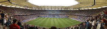 Crowd in a stadium to watch a soccer match, Hamburg, Germany by Panoramic Images