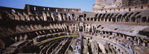 High angle view of tourists in an amphitheater, Colosseum, Rome, Italy by Panoramic Images