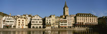 Switzerland, Zurich, Buildings at the waterfront von Panoramic Images