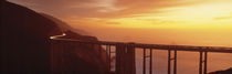Dusk Hwy 1 w/ Bixby Bridge Big Sur CA USA von Panoramic Images