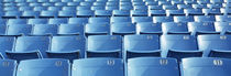 Empty blue seats in a stadium, Soldier Field, Chicago, Illinois, USA von Panoramic Images