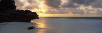 Silhouette of a rock on the beach, Watamu, Coast Province, Kenya by Panoramic Images
