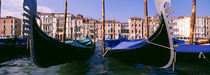 Gondolas moored in a canal, Grand Canal, Venice, Italy by Panoramic Images