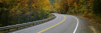 Road passing through a forest, Winding Road, New Hampshire, USA by Panoramic Images