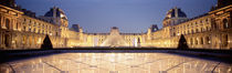  Light Illuminated In The Museum, Louvre Pyramid, Paris, France von Panoramic Images