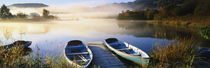 Rowboats at the lakeside, English Lake District, Grasmere, Cumbria, England von Panoramic Images