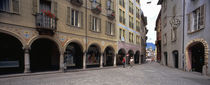 Buildings along a street, Town Center, Bellinzona, Ticino, Switzerland by Panoramic Images