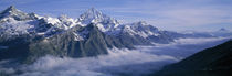  Aerial View Of Clouds Over Mountains, Swiss Alps, Switzerland von Panoramic Images
