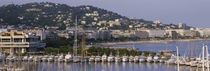 High Angle View Of Boats Docked At Harbor, Cannes, France von Panoramic Images
