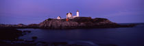 Lighthouse on the coast, Nubble Lighthouse, York, York County, Maine, USA by Panoramic Images