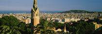 High angle view of a city, Barcelona, Spain von Panoramic Images