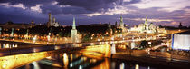 City lit up at night, Red Square, Kremlin, Moscow, Russia von Panoramic Images