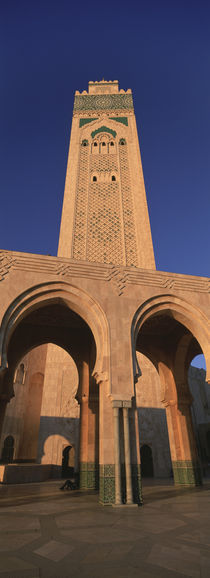 Low angle view of the tower of a mosque, Hassan II Mosque, Casablanca, Morocco by Panoramic Images