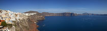 High angle view of a town on the coast, Oia, Santorini, Cyclades Islands, Greece von Panoramic Images