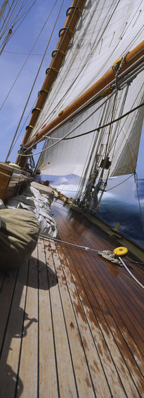 Close-up of a sailboat deck by Panoramic Images