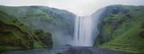 Panoramic View Of A Waterfall, Skogafoss Waterfall, Skogar, Iceland by Panoramic Images