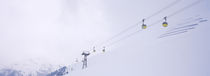 Ski lifts in a ski resort, Arlberg, St. Anton, Austria von Panoramic Images