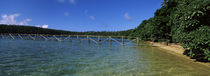Dock in the sea, Vava'u, Tonga, South Pacific von Panoramic Images