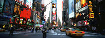Traffic on a road, Times Square, New York City, New York, USA by Panoramic Images