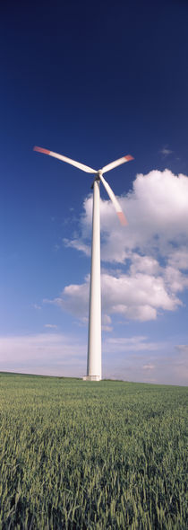 Wind turbine in a field, Baden-Wurttemberg, Germany by Panoramic Images