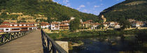 Bridge across a river with a city in the background, Veliko Tarnovo, Bulgaria by Panoramic Images