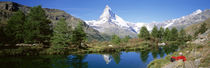 Hiker Matterhorn Mountain Switzerland by Panoramic Images