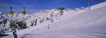 Tourists skiing on snow, Rendl, St. Anton, Austria von Panoramic Images