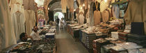 Clothing stores in a market, Souk Al-Liffa, Tripoli, Libya von Panoramic Images