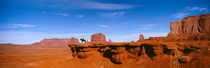 Person riding a horse on a landscape, Monument Valley, Arizona, USA von Panoramic Images