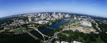 Aerial view of a city, Austin, Travis County, Texas, USA by Panoramic Images